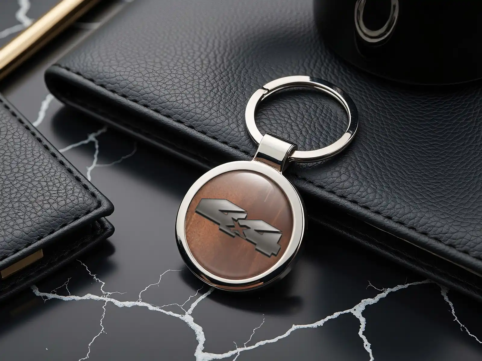 Custom Keychain Racing Finish and High-Quality